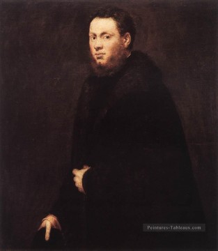  italien Art - Portrait d’un jeune gentilhomme italien Renaissance Tintoretto
